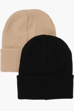 Canada Weather Gear 2 Pack Ribbed Hat - Beige
