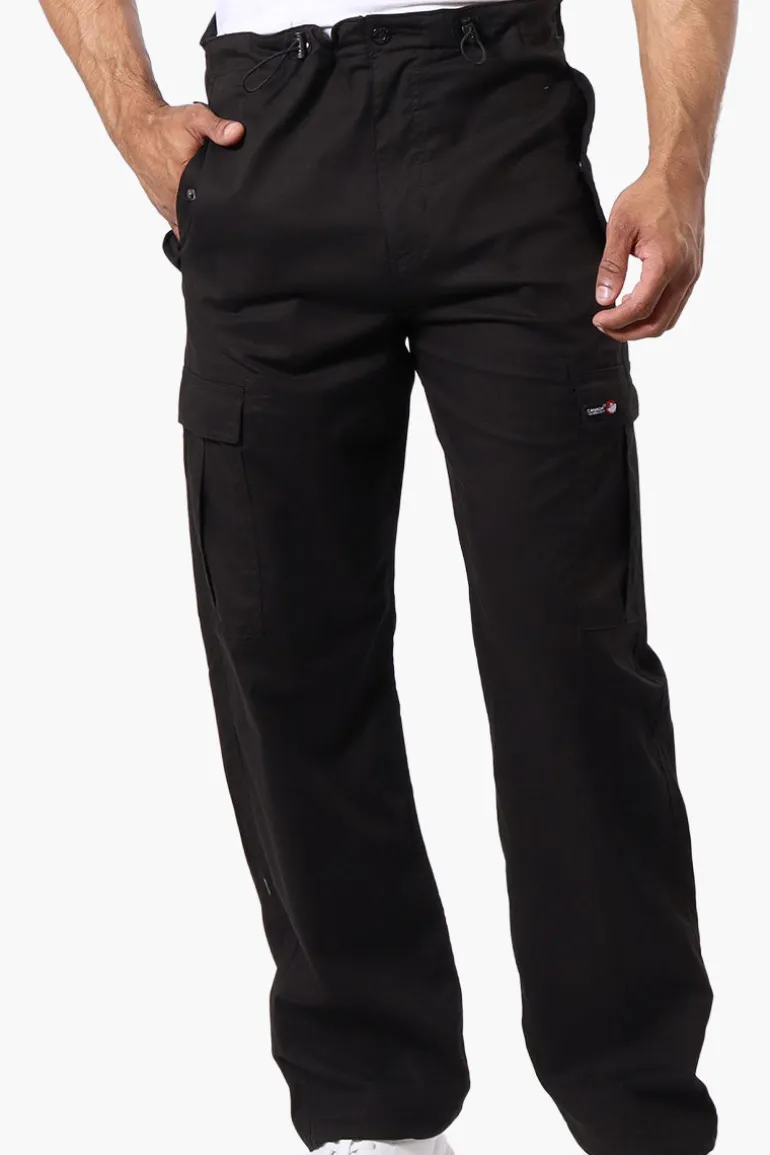 Canada Weather Gear Adventure Bound Drawstring Cargo Pants - Black