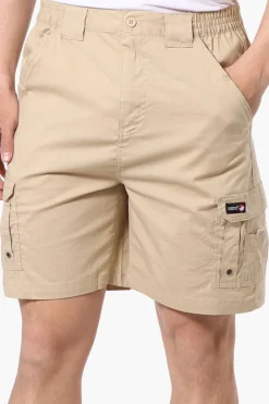 Canada Weather Gear Adventure Bound Cargo Pocket Shorts - Beige