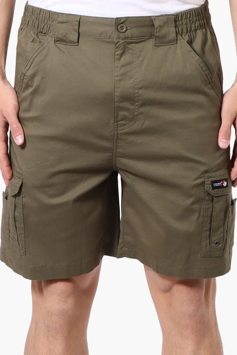 Canada Weather Gear Adventure Bound Cargo Pocket Shorts - Olive
