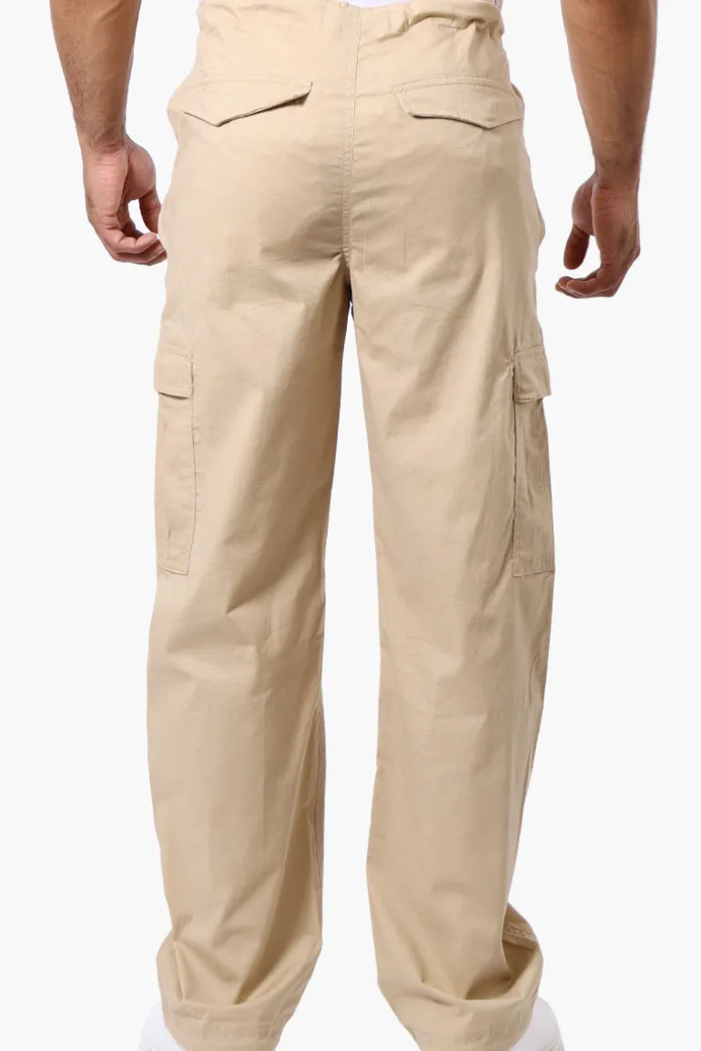 Canada Weather Gear Adventure Bound Drawstring Cargo Pants - Cream