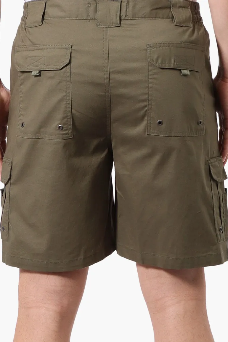 Canada Weather Gear Adventure Bound Cargo Pocket Shorts - Olive