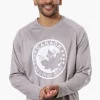 Canada Weather Gear Athletic Chest Logo Long Sleeve Top - Grey