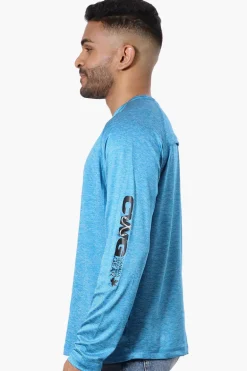 Canada Weather Gear Athletic Logo Sleeve Long Sleeve Top - Blue