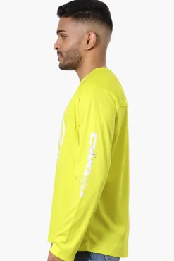 Canada Weather Gear Athletic Chest Logo Long Sleeve Top - Yellow