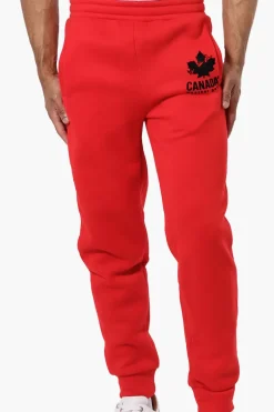 Canada Weather Gear Basic Solid Joggers - Red
