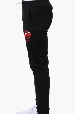 Canada Weather Gear Basic Tie Waist Joggers - Black