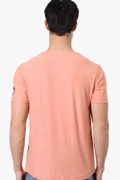 Canada Weather Gear Basic Henley Tee - Pink