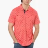 Canada Weather Gear Beer & Golf Pattern Polo Shirt - Pink