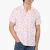 Canada Weather Gear Canadiana Pattern Polo Shirt - White