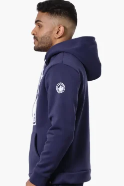 Canada Weather Gear Canoe Club Print Hoodie - Navy