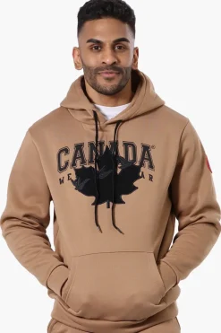 Canada Weather Gear Chest Logo Hoodie - Brown