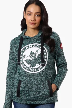 Canada Weather Gear Chest Logo Fleece Hoodie - Teal