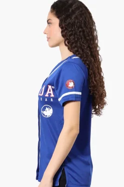 Canada Weather Gear Chest Logo Baseball Tee - Blue