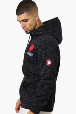Canada Weather Gear Chest Logo Zip Up Hoodie - Black