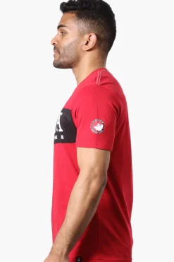 Canada Weather Gear Chest Logo Print Tee - Red