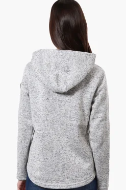 Canada Weather Gear Chest Logo Fleece Hoodie - Grey