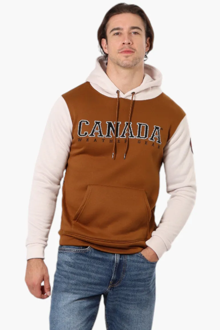 Canada Weather Gear Colour Block Hoodie - Brown