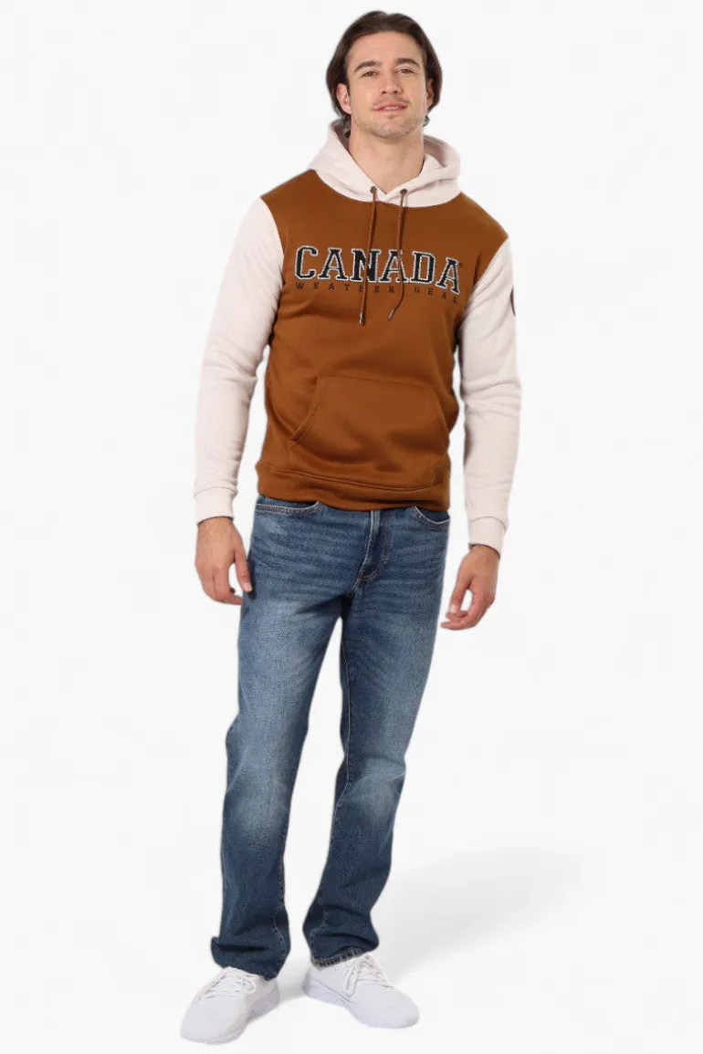 Canada Weather Gear Colour Block Hoodie - Brown