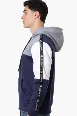 Canada Weather Gear Colour Block Sleeve Detail Hoodie - Grey