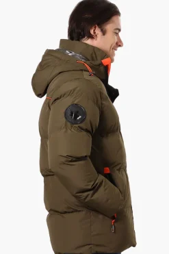 Canada Weather Gear Contrast Trim Bubble Bomber Jacket - Olive