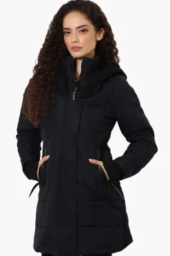 Canada Weather Gear Faux Fur Lined Hood Parka Jacket - Navy