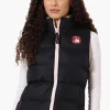 Canada Weather Gear Fleece Lined Collar Bubble Vest - Navy
