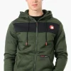 Canada Weather Gear Fleece Lined Zip Up Hoodie - Olive