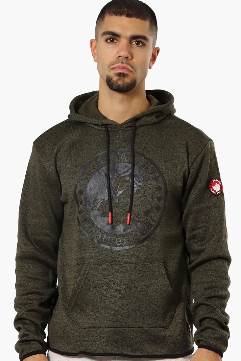 Canada Weather Gear Fleece Pullover Hoodie - Olive