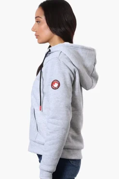 Canada Weather Gear Fleece Lined Zip Up Hoodie - Grey