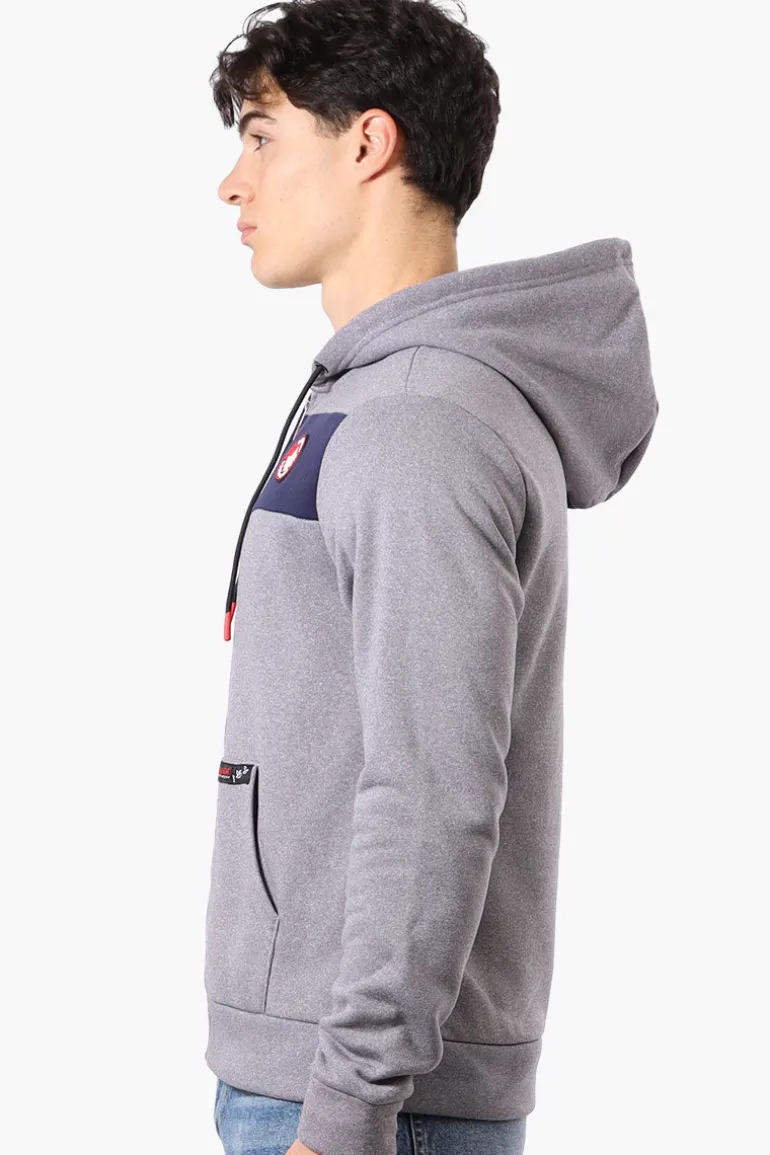 Canada Weather Gear Fleece Lined Zip Up Hoodie - Grey
