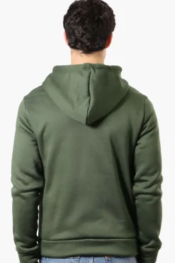 Canada Weather Gear Fleece Lined Zip Up Hoodie - Olive