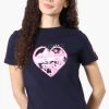 Canada Weather Gear Heart Mountain Print Tee - Navy