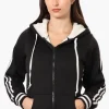 Canada Weather Gear Hooded Sherpa Lined Lightweight Jacket - Black