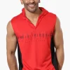 Canada Weather Gear Hooded Muscle Tee - Red