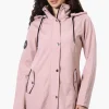 Canada Weather Gear Hooded Soft Shell Lightweight Jacket - Pink