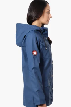Canada Weather Gear Hooded Soft Shell Lightweight Jacket - Navy