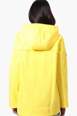 Canada Weather Gear Hooded Soft Shell Lightweight Jacket - Yellow