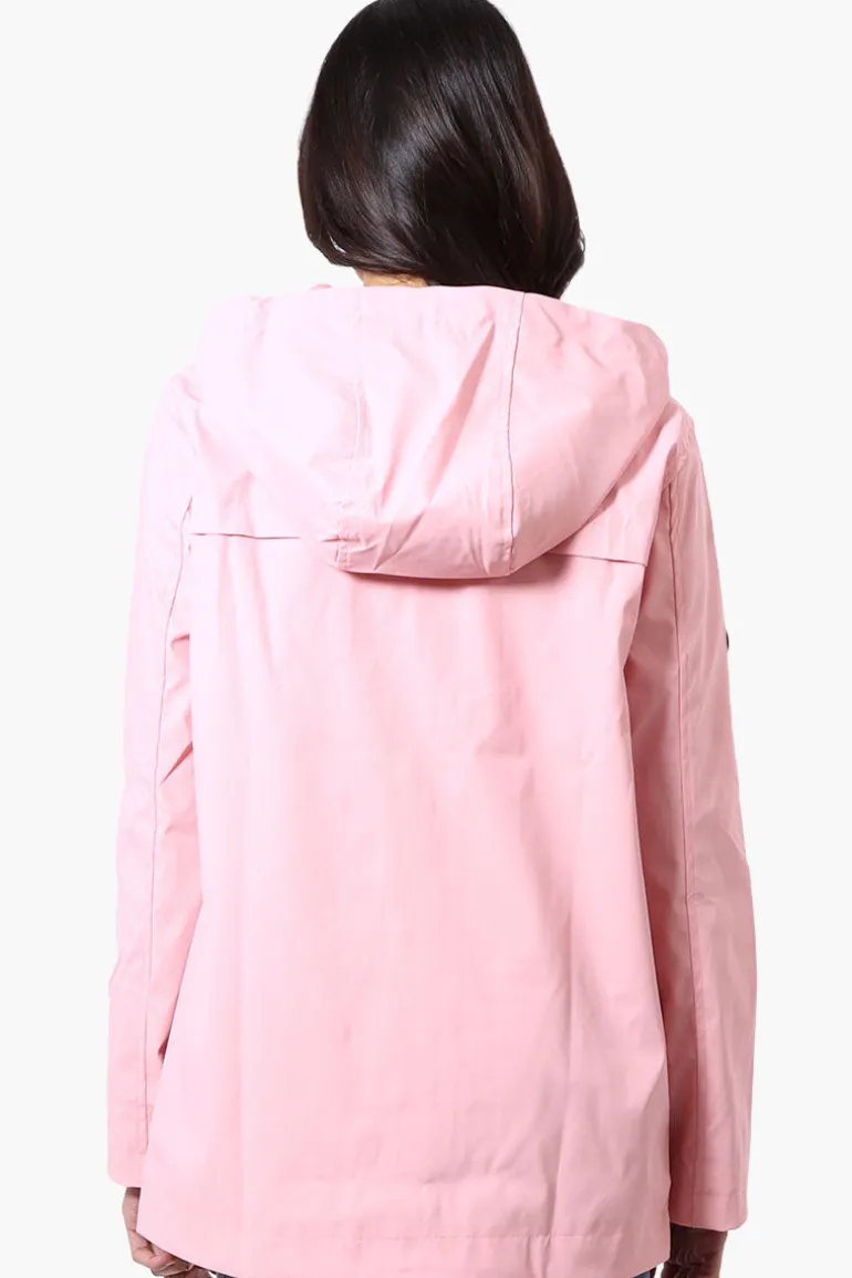 Canada Weather Gear Hooded Soft Shell Lightweight Jacket - Pink
