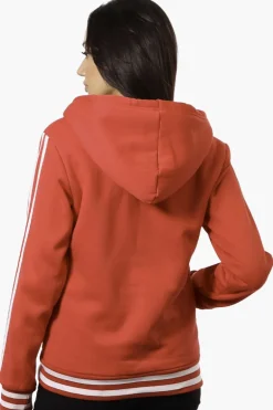Canada Weather Gear Hooded Sherpa Lined Lightweight Jacket - Red