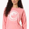 Canada Weather Gear Logo Drawstring Sweatshirt - Pink