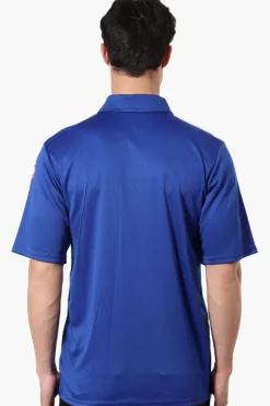 Canada Weather Gear Mesh Short Sleeve Polo Shirt - Blue