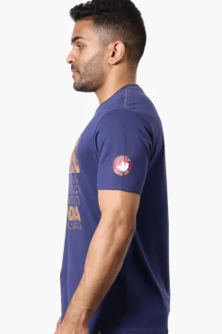 Canada Weather Gear Mountain Print Tee - Navy