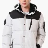 Canada Weather Gear Mouton Lined Bomber Jacket - White