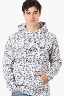 Canada Weather Gear Patterned Embroidered Hoodie - White