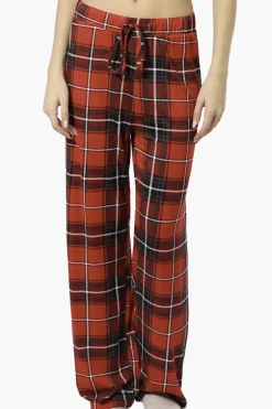 Canada Weather Gear Plaid Wide Leg Pajama Pants - Red