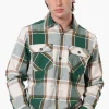 Canada Weather Gear Plaid Button Up Casual Shirt - Green