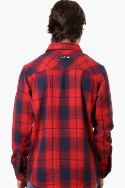 Canada Weather Gear Plaid Button Up Casual Shirt - Red
