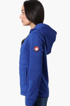 Canada Weather Gear Puffer Techno Fleece Lightweight Jacket - Blue