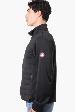 Canada Weather Gear Puffer Techno Fleece Lightweight Jacket - Black